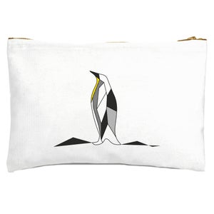 Geometric Penguin Zipped Pouch