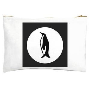 Black And White Penguin Zipped Pouch