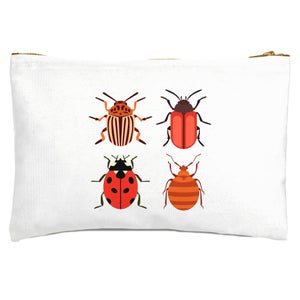 Red Bugs Zipped Pouch