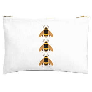 Triple Bees Zipped Pouch