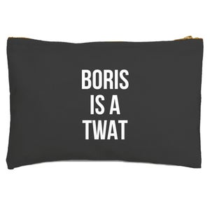 Boris Is A Twat Black Zipped Pouch