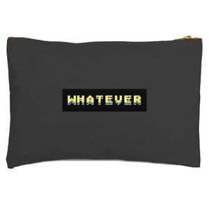 'Whatever' Graphic Zipped Pouch