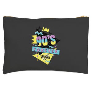 Born In The 90s Forever Young Graphic Zipped Pouch