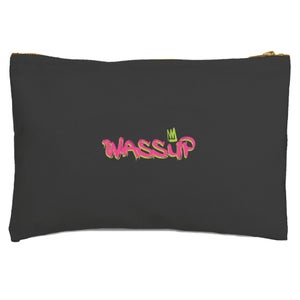 'Wassup' Graphic Zipped Pouch