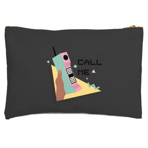 'Call Me' Graphic Zipped Pouch