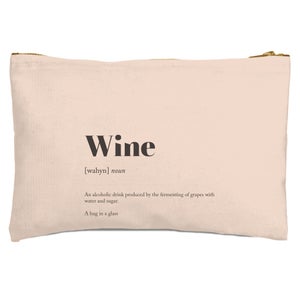 Wine Definition Zipped Pouch