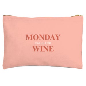 Monday Calls For Wine Zipped Pouch