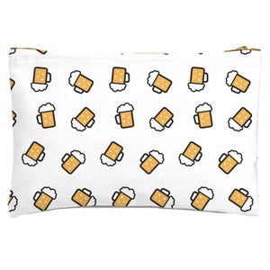 Beer Pattern Zipped Pouch