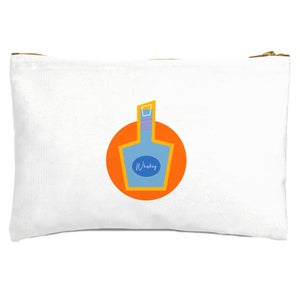 Whiskey Graphic Zipped Pouch
