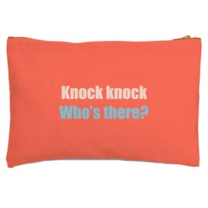 Knock Knock Who's There? Zipped Pouch