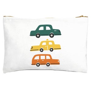 Three Cars Zipped Pouch