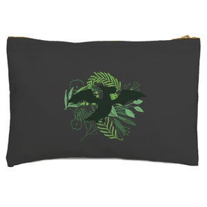 Pterodactyl Silhouette Foliage Zipped Pouch