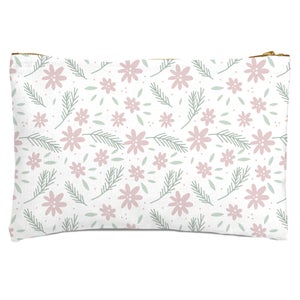 Neutral Floral Zipped Pouch