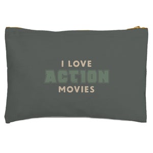 I Love Action Movies Zipped Pouch