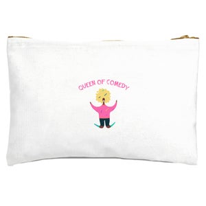 Queen Of Comedy Zipped Pouch