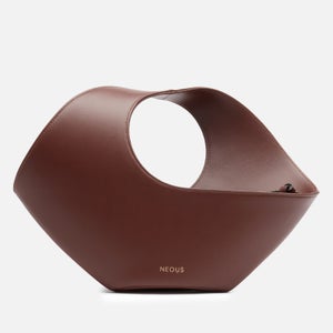 Neous Women's Jupiter Mini Leather Oval Bag - Chocolate