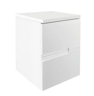 Vermont 400mm Wall Mounted Storage Unit - Gloss white