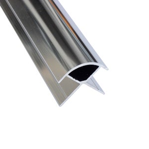 Wetwall external corner acrylic - polished silver