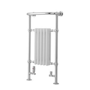 Hampshire Chrome and White Radiator - 960 x 510mm