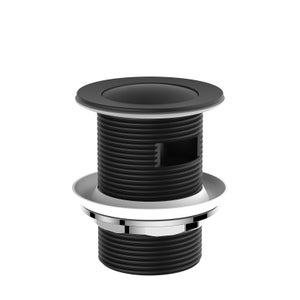 Aero Slotted Click Clack Bath Waste - Matt Black
