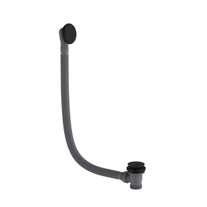 Aero Bath Waste with Overflow - Black