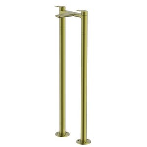 Aero Floorstanding Bath Filler Tap - Brushed Brass