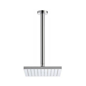Fresh 200mm Square Shower Head with long Ceiling Arm - Chrome