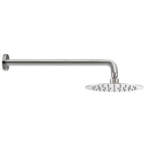 Forge 200mm Shower Head with Wall Arm - Stainless Steel