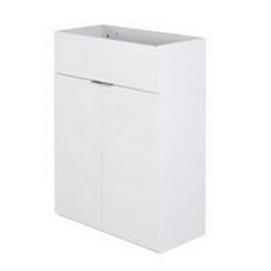MyPlan 600mm Semi Inset Basin Unit - Arctic White