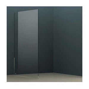 Wet Room Screen with Ceiling Bar 2000 x 1200mm - Chrome