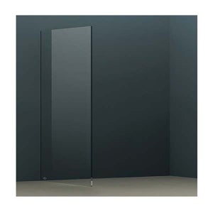 Wet Room Screen with Ceiling Bar 2000 x 1100mm - Black