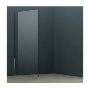 Wet Room Screen with Ceiling Bar 2000 x 1200mm - Black