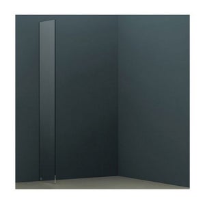 Wet Room Screen with Wall Bar 2000 x 700mm - Black