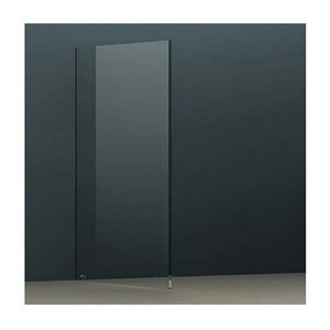Wet Room Screen with Wall Bar 2000 x 1100 - Chrome