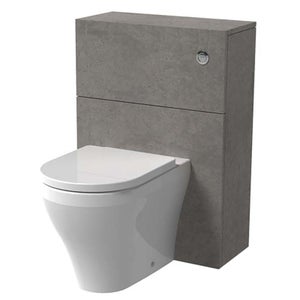 Mino 600mm Toilet Unit - Concrete
