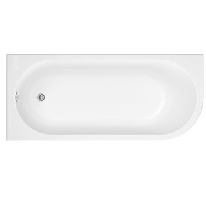 Indus Left Hand Corner Bath with Panel - 1500 x 750mm