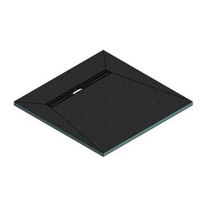 Linear 900 x 900mm End Drain Wet room Tray
