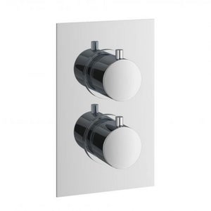 Round Shower Valve 1 Outlet Thermostatic - Chrome