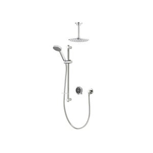 Aqualisa Quartz Touch Concealed Smart Shower & Ceiling Head Kit for Pumped Boilers