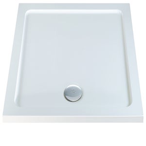 Emerge White Square Shower Tray - 800x800mm