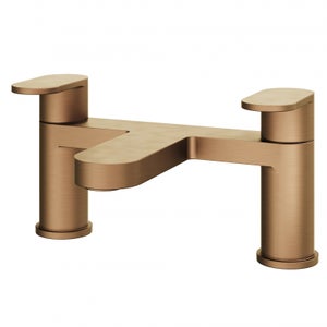 Etta deck mounted bath filler in bronze