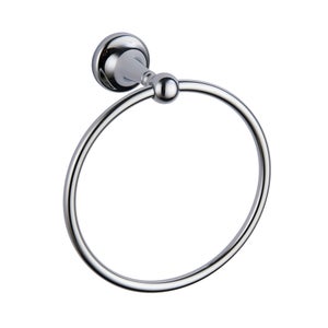 Traditional Chrome Towel Ring
