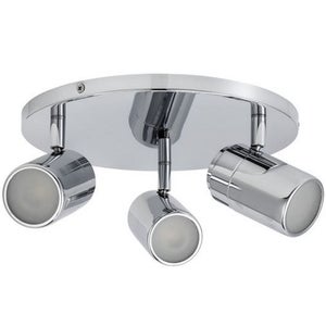 Astrid Cluster Chrome Adjustable Bathroom LED Spotlight