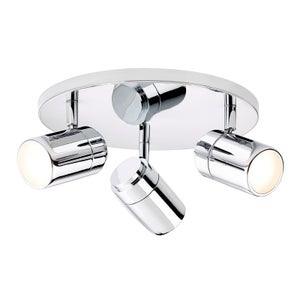 Astrid Cluster Chrome Adjustable Bathroom LED Spotlight