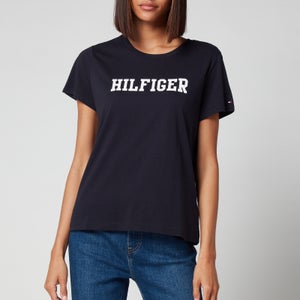 Tommy Hilfiger Women's Organic Cotton Logo Crew Neck T-Shirt - Desert Sky