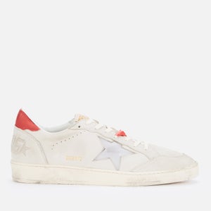 Golden Goose Deluxe Brand Men's Ball Star Leather Trainers - Beige/Red