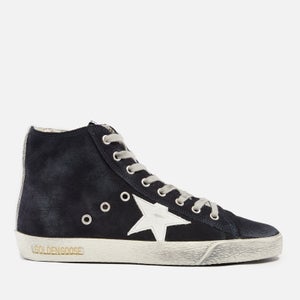 Golden Goose Francy Distressed Suede High-Top Trainers
