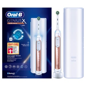 Oral-B Genius X - Rosegold Elektrische Tandenborstel + Reisetui