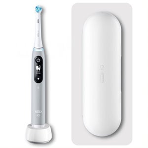 Oral-B iO 6 Elektrische Zahnbürste, Reiseetui, grey opal