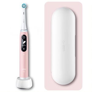 Oral-B iO 6 Elektrische Zahnbürste, Reiseetui, pink sand